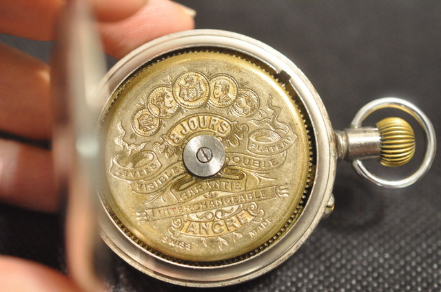 2243] スイス製 8DAYS 8JOURS 手巻き 懐中時計 1920年 - アンティーク 
